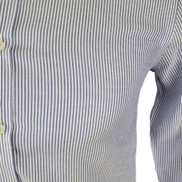 Charles Tyrwhitt men's blue and white stripe shirt size 15/32" - Picture 3 of 3